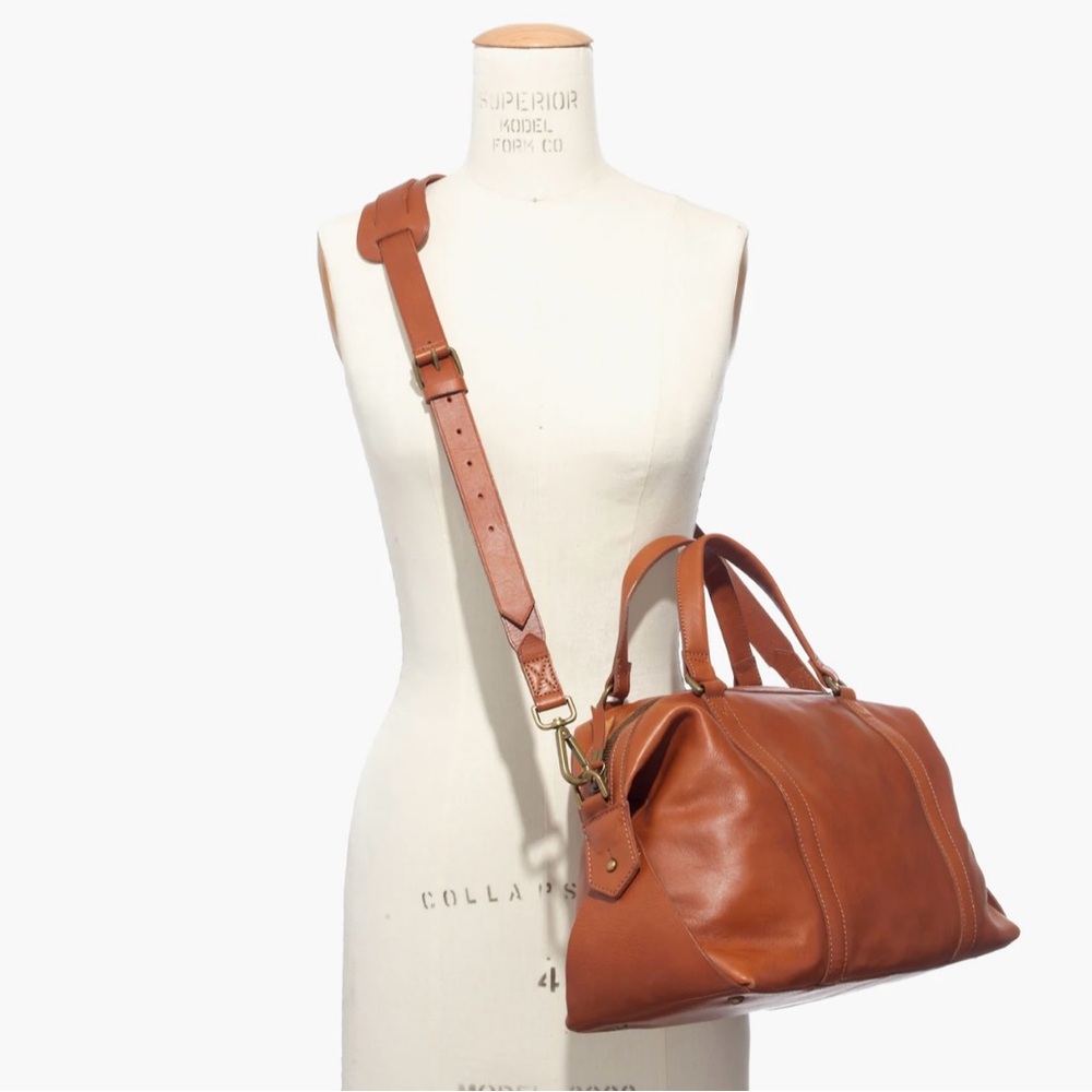🤎 MADEWELL TAN LEATHER GLASGOW SATCHEL! - Picture 3 of 16